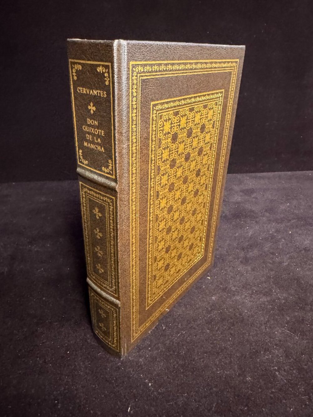 Don Quixote de la Mancha by Miguel de Cervantes Franklin Library, Leather Bound